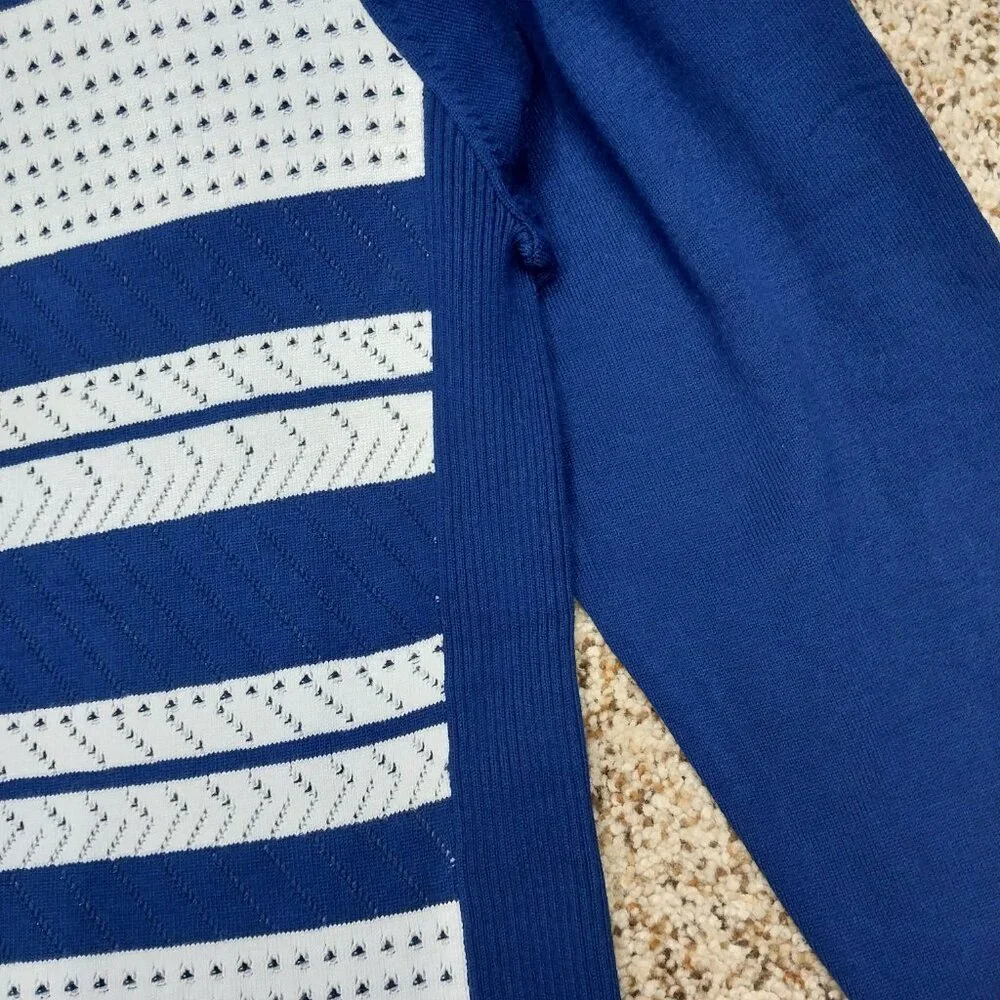 3160 Size XL/Large Fit Hannah Sweater In Navy and White. NWOT - Picture 2 of 7